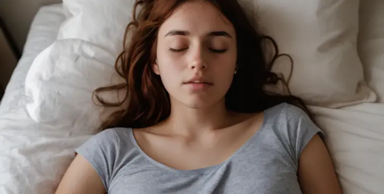 woman sleeping peacefully